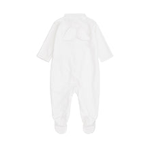 Load image into Gallery viewer, Velour Angel Wing Sleepsuit in White
