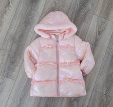 Load image into Gallery viewer, Girls pink shimmering jacket
