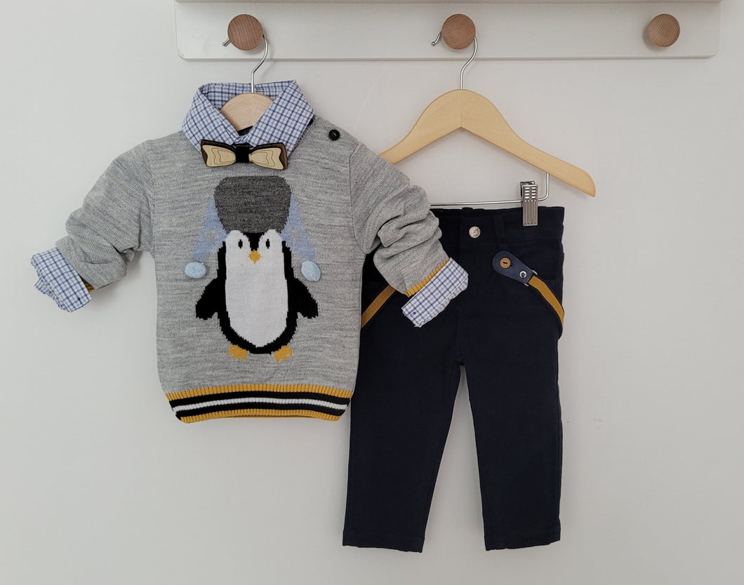 Little boys 4-piece penquin set