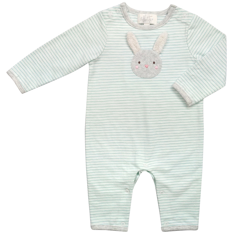 Applique Towelling Bunny Babygrow and Bunny Toy Set - Black Friday Offer