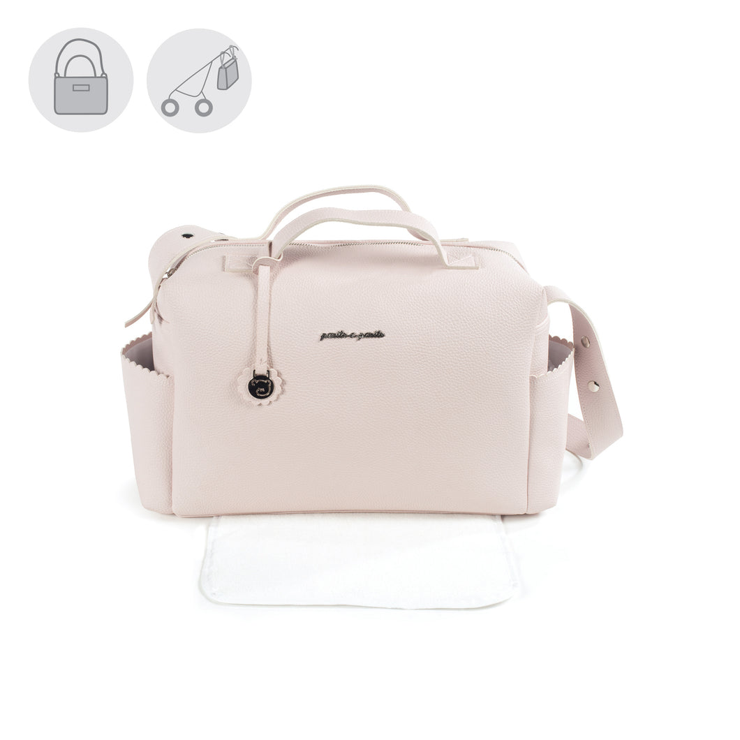 'Biscuit' Baby Changing Bag - Soft Pink