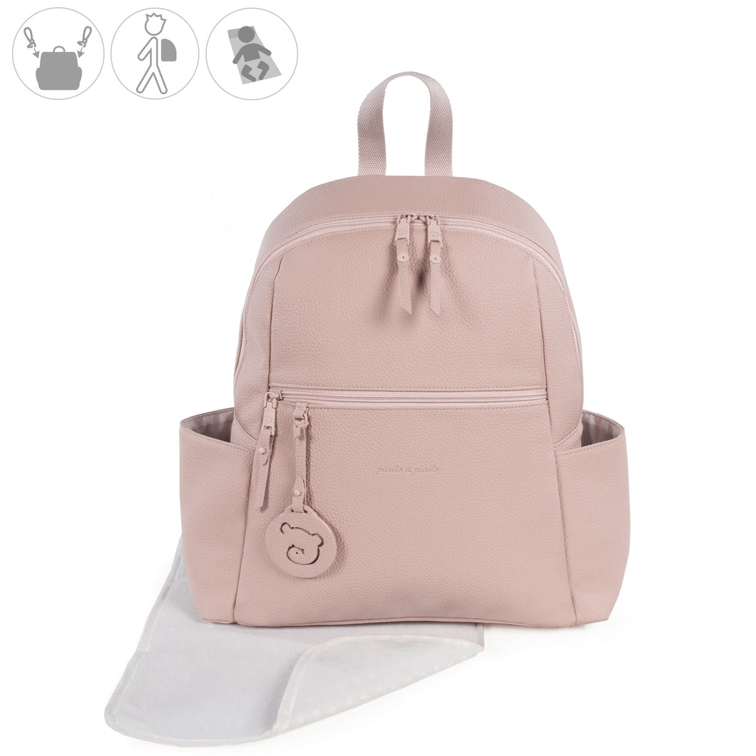 'Yummi' Rucksack Changing Bag - Dusty Pink