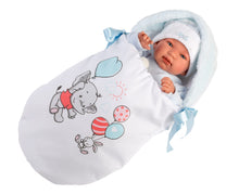 Load image into Gallery viewer, Tino Doll with Caterpillar Sleeping Bag
