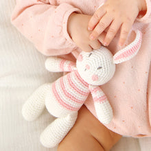 Load image into Gallery viewer, Crochet Bunny Rattle Toy
