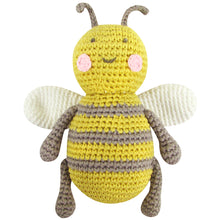 Load image into Gallery viewer, Crochet Baby Bee Rattle Toy
