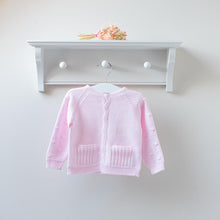 Load image into Gallery viewer, Baby Pompom Knit Cardigan - Soft Pink

