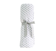 Load image into Gallery viewer, Muslin Cotton Swaddle Navy Spot

