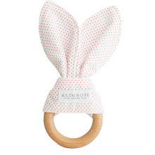 Load image into Gallery viewer, Bailey Bunny Teether Spot Pink
