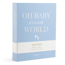 Load image into Gallery viewer, &#39;Oh Baby it&#39;s a Wild World&#39; Photo Album - Blue
