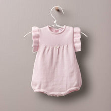 Load image into Gallery viewer, Wedoble Pink Cotton Frill Romper
