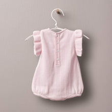 Load image into Gallery viewer, Wedoble Pink Cotton Frill Romper
